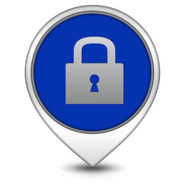 Protect pointer icon on white background — Stock Photo, Image