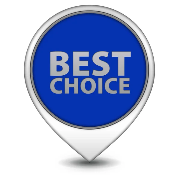 Best choice pointer icon on white background — Stock Photo, Image