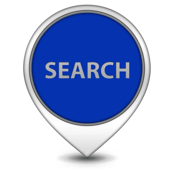 Search pointer icon on white background — Stock Photo, Image