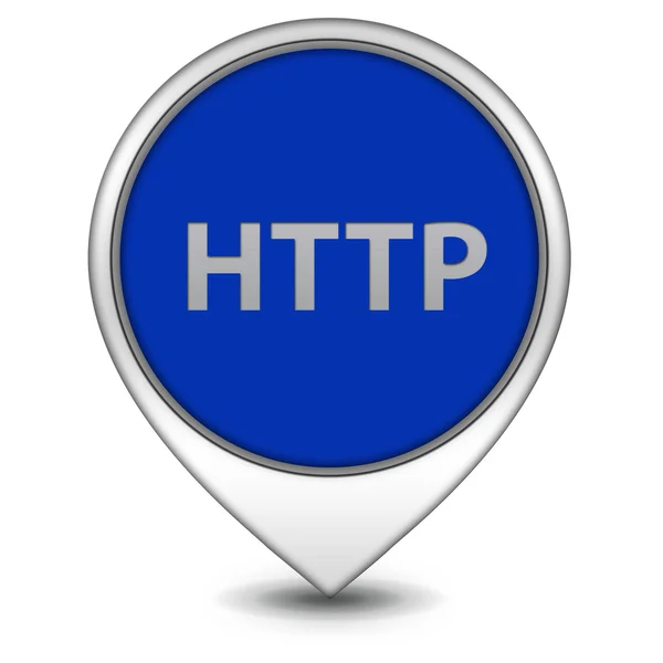 Http-Zeiger-Symbol auf weißem Hintergrund — Stockfoto