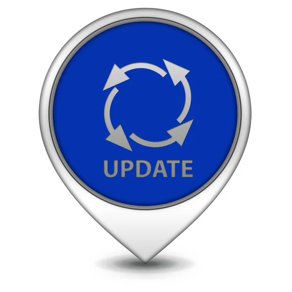 Update pointer icon on white background — Stock Photo, Image