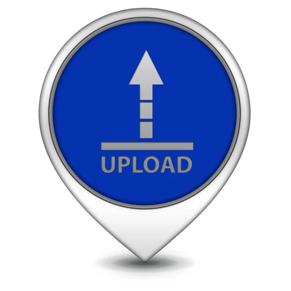 Upload pointer icon on white background — ストック写真