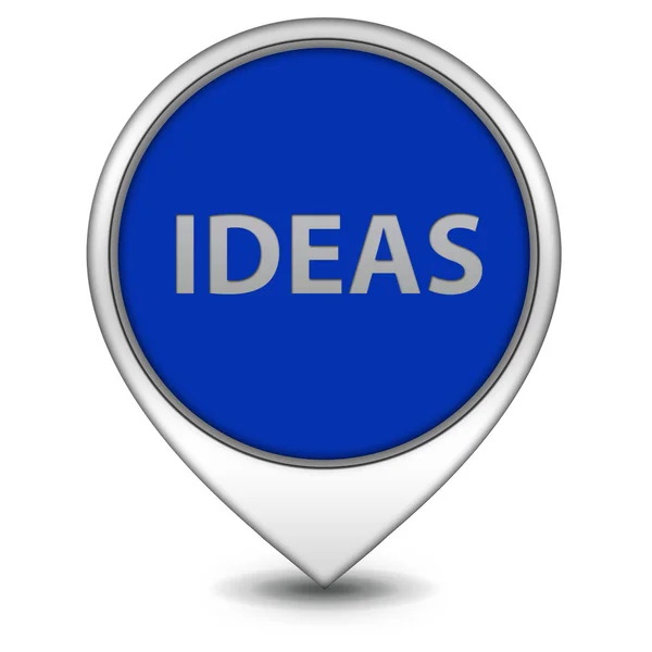 Ideas  pointer icon on white background — Stock Photo, Image