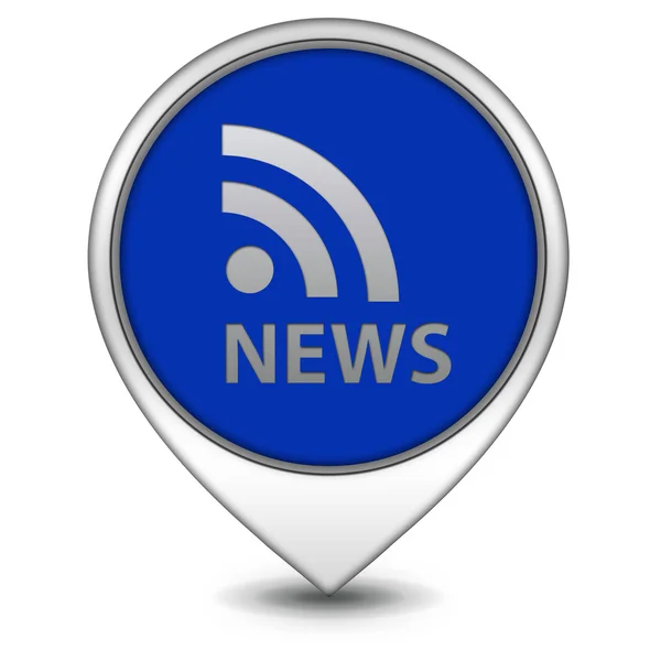 News pointer icon on white background — Stock Photo, Image