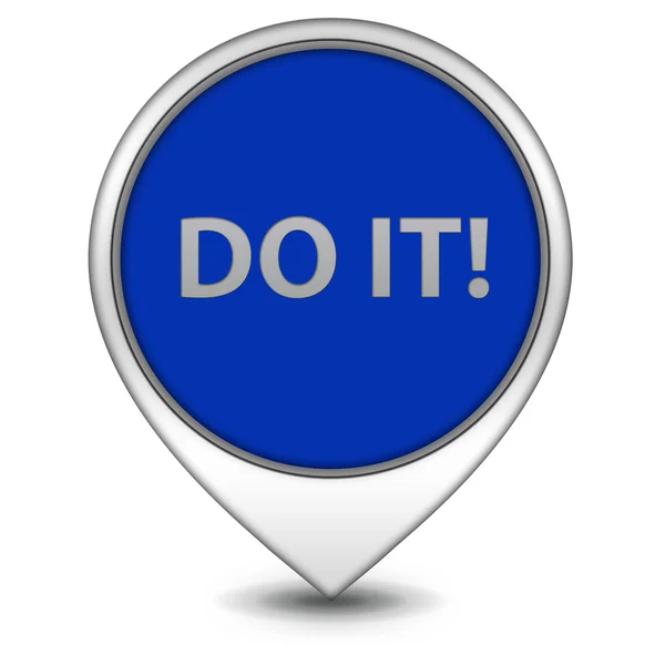 Do it pointer icon on white background — Stock Photo, Image