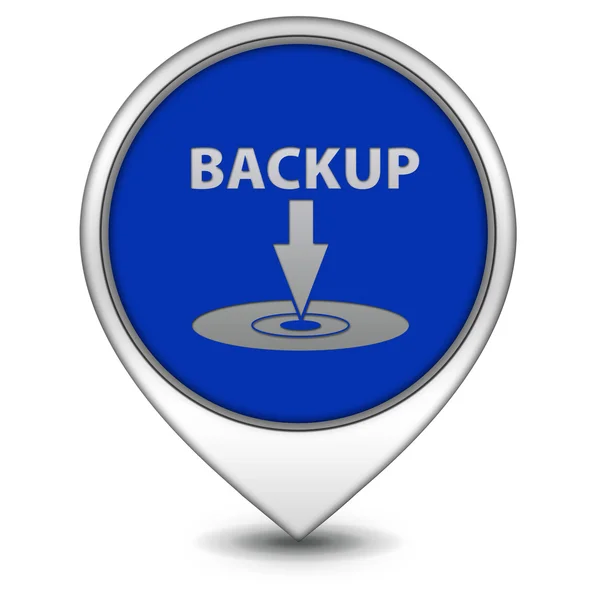 Backup-Zeiger-Symbol auf weißem Hintergrund — Stockfoto