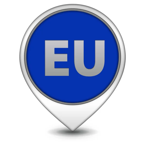 Ícone de ponteiro da UE no fundo branco — Fotografia de Stock