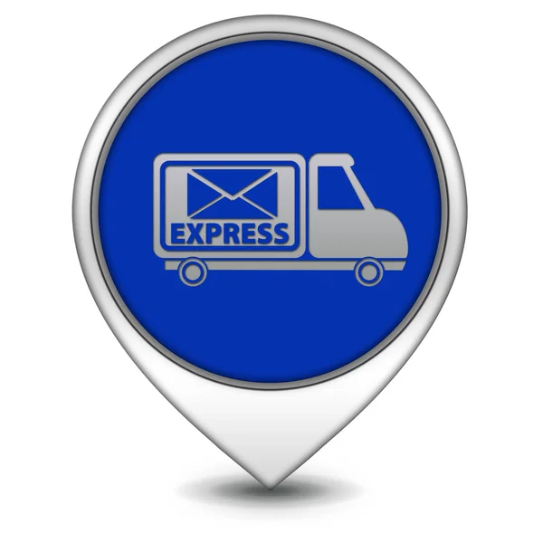 Express pointer icon on white background — Stock Photo, Image