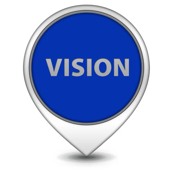 Vision pointer icon on white background — Stock Photo, Image