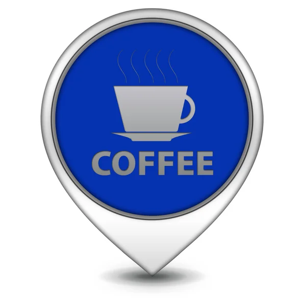 Coffee pointer icon on white background — Stock Photo, Image