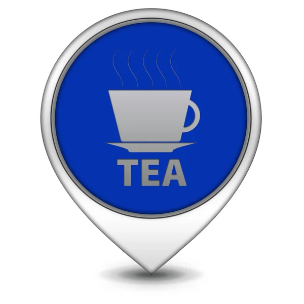 Tea pointer icon on white background — Stock Photo, Image