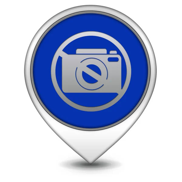 Ban shooting pointer icon on white background — Stock Photo, Image