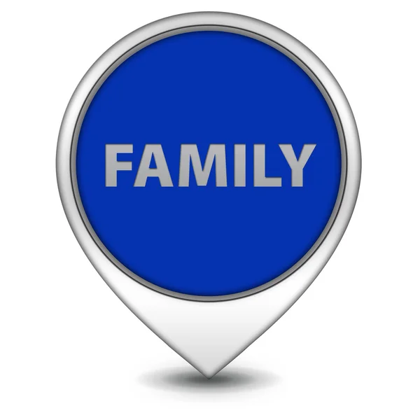 Family pointer icon on white background — Stock Photo, Image