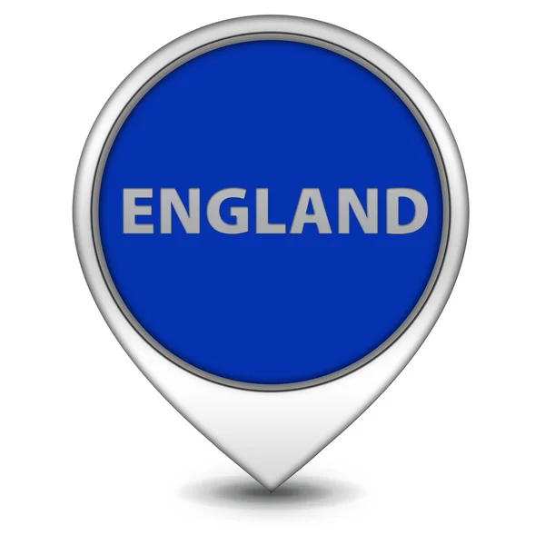 Icona puntatore Inghilterra su sfondo bianco — Foto Stock