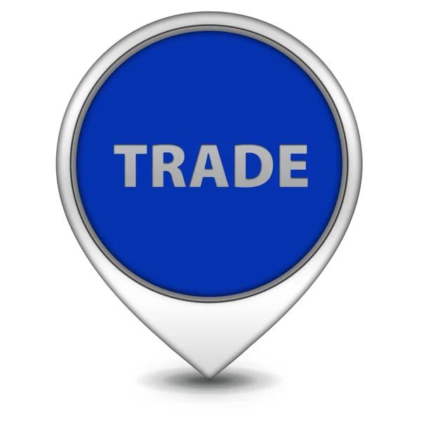 Trade pointer icon on white background — Stock Photo, Image