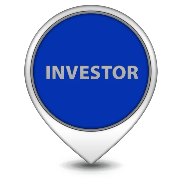 Investor pekarikonen på vit bakgrund — Stockfoto