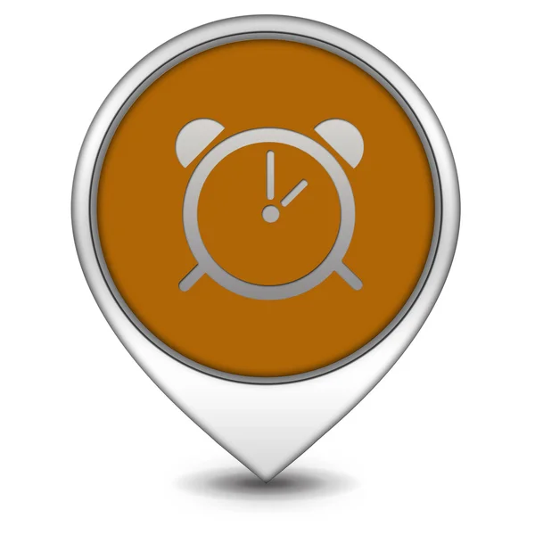 Alarm pointer icon on white background — Stock Photo, Image