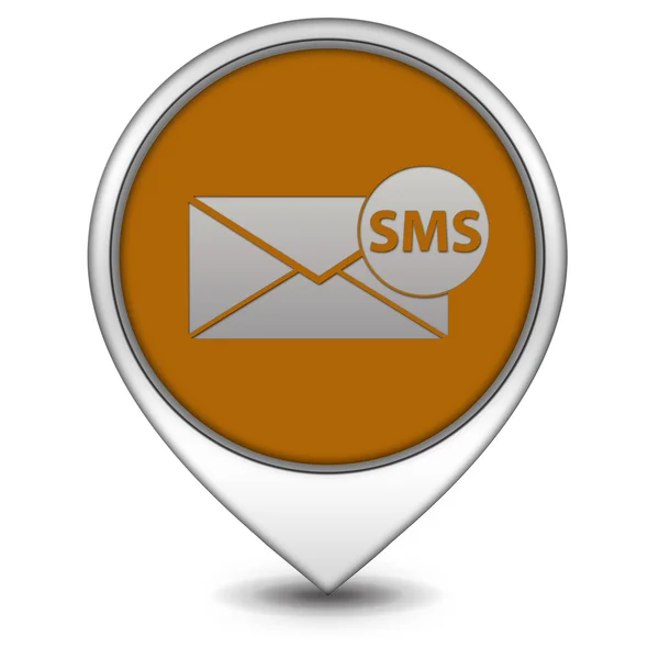 Sms pointer icon on white background — Stock Photo, Image