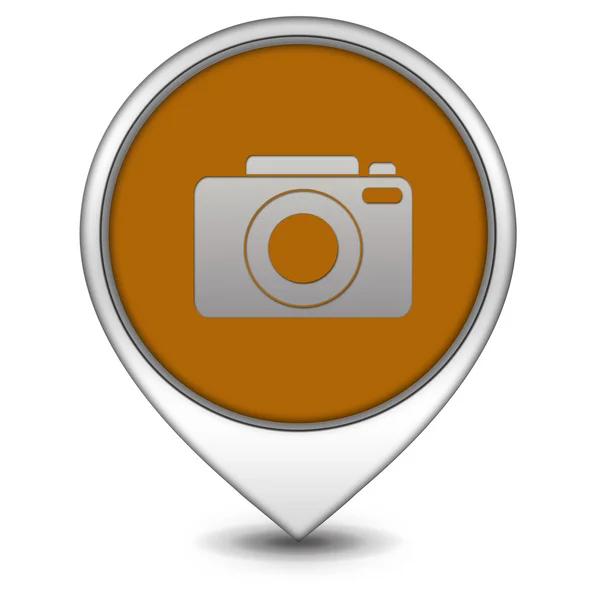 Photo pointer icon on white background — Stock Photo, Image