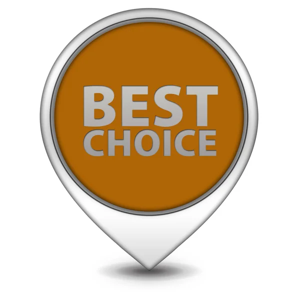 Best choice pointer icon on white background — Stock Photo, Image