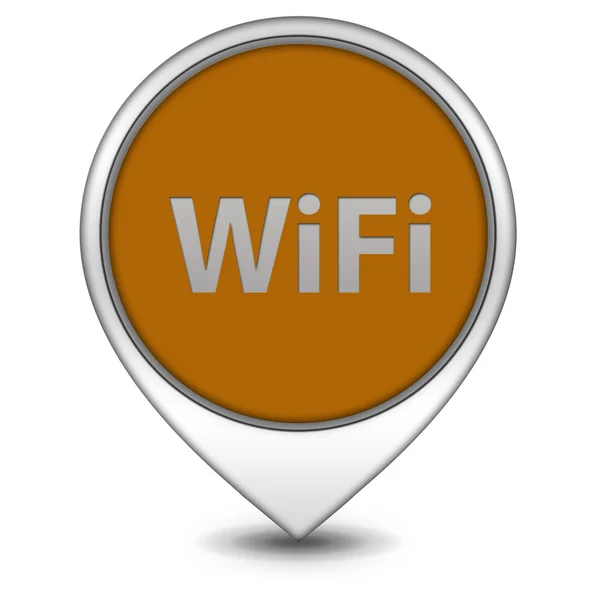 WiFi wskaźnik ikona na białym tle — Zdjęcie stockowe