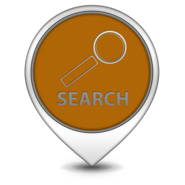 Search pointer icon on white background — Stock Photo, Image