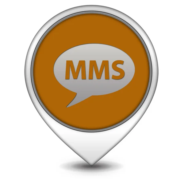 Mms pointer icon on white background — Stock Photo, Image