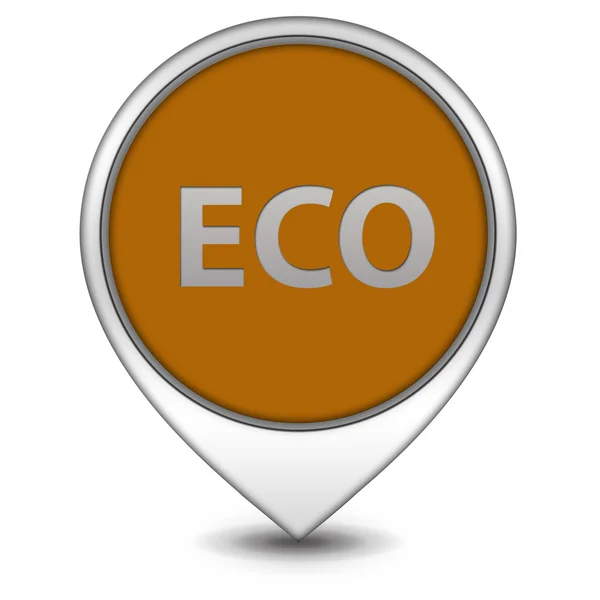 Eco muisaanwijzer op witte achtergrond — Stockfoto