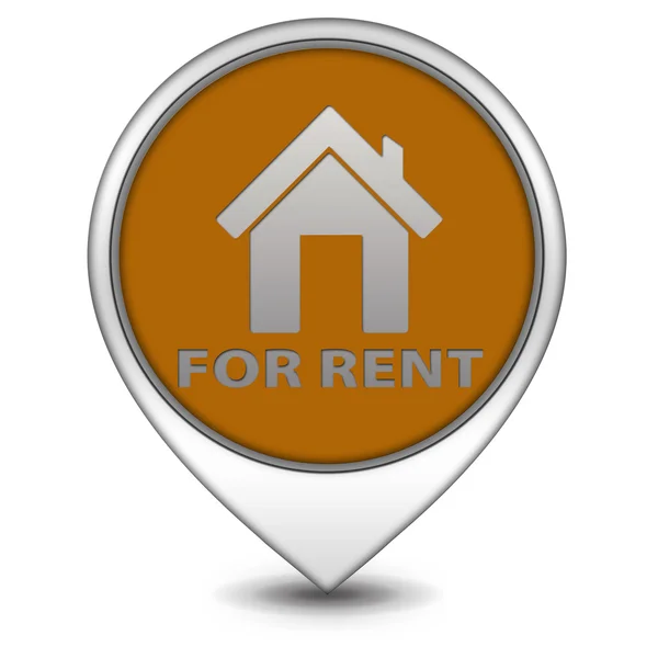 For rent pointer icon on white background — Stock Photo, Image