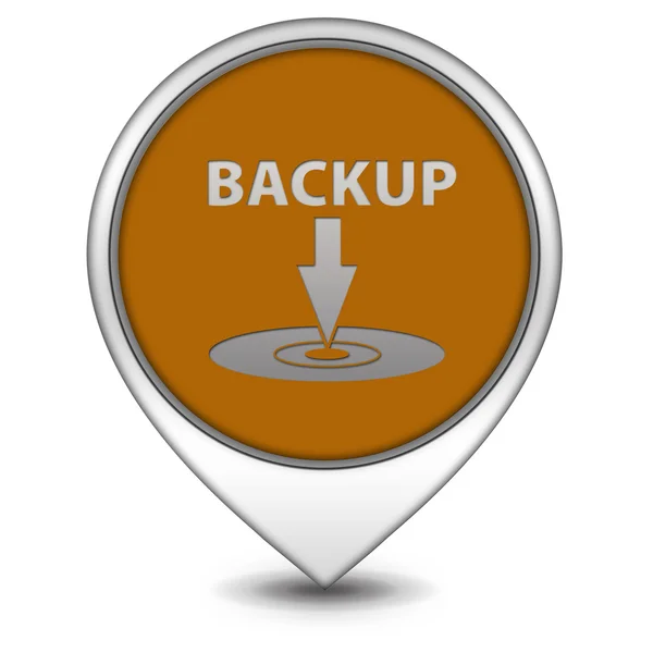 Backup-Zeiger-Symbol auf weißem Hintergrund — Stockfoto