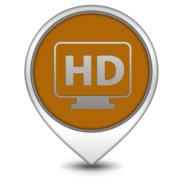 Icona puntatore HD su sfondo bianco — Foto Stock