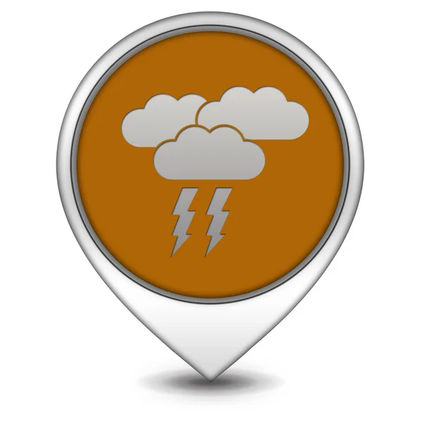 Rain pointer icon on white background — Stock Photo, Image