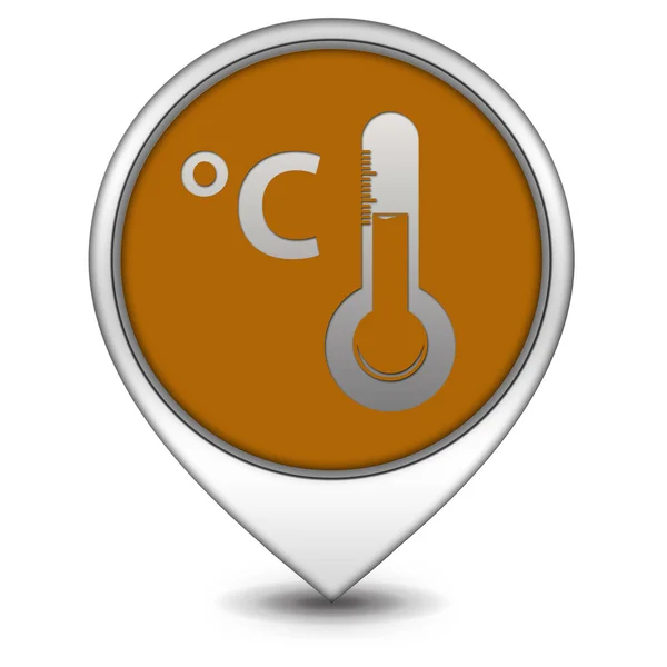 Celsius pointer icon on white background — Stock Photo, Image