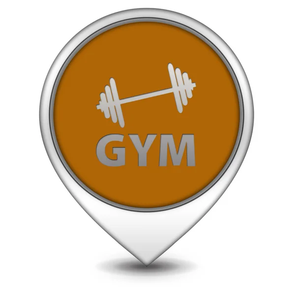 Gym muisaanwijzer op witte achtergrond — Stockfoto