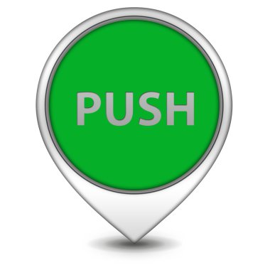 itme işaretçi simgesi beyaz zemin üzerine