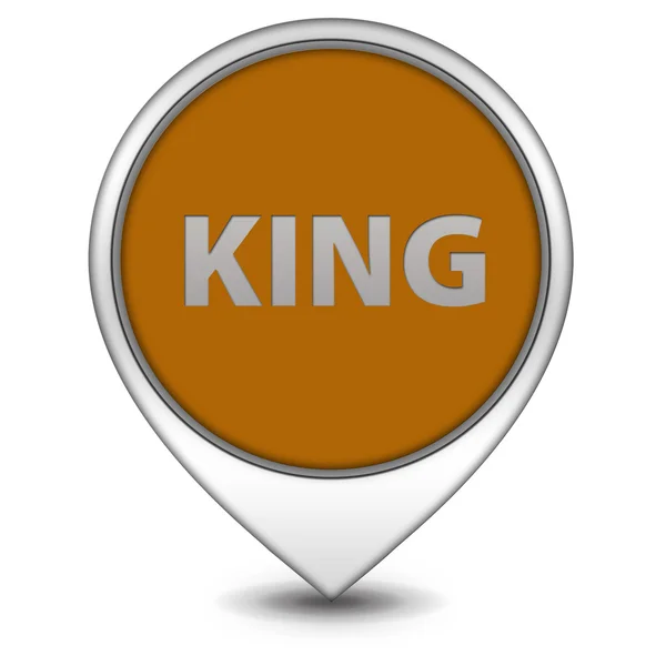 King pointer icon on white background — Stock Photo, Image