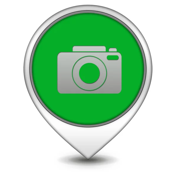 Photo pointer icon on white background — Stock Photo, Image