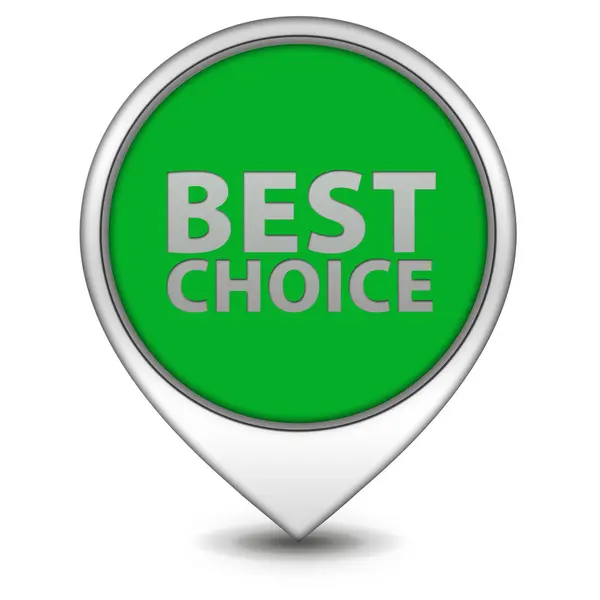 Best choice pointer icon on white background — Stock Photo, Image