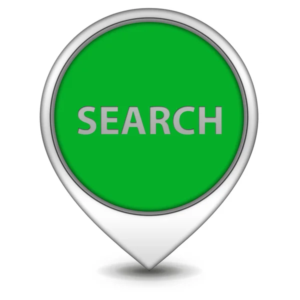 Search pointer icon on white background — Stock Photo, Image