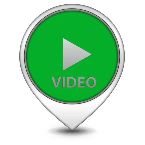 Video pointer icon on white background — Stock Photo, Image