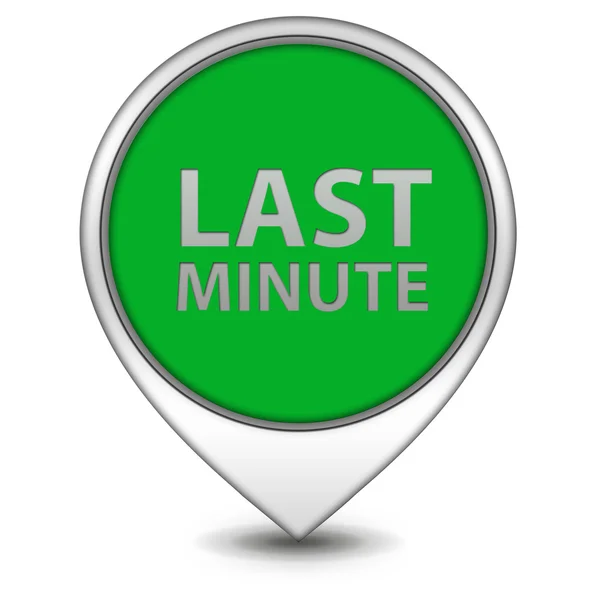 Last minute pointer icon on white background — Φωτογραφία Αρχείου