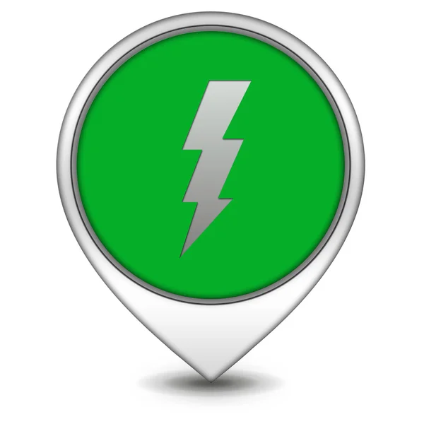 Bolt pointer icon on white background — Stock Photo, Image