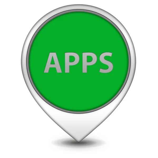 Apps pointer icon on white background — Stock Photo, Image