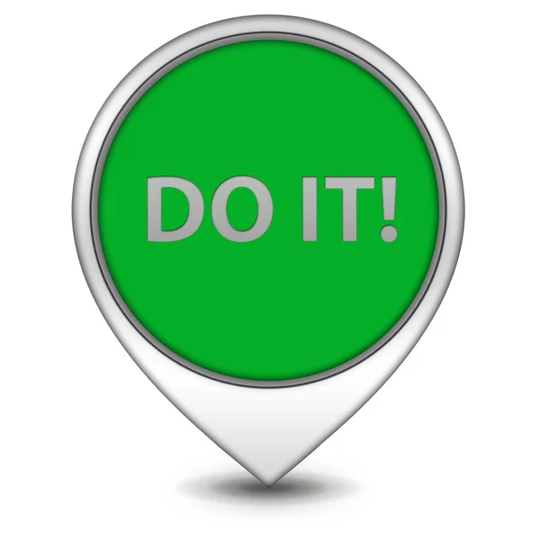 Do it pointer icon on white background — Stock Photo, Image