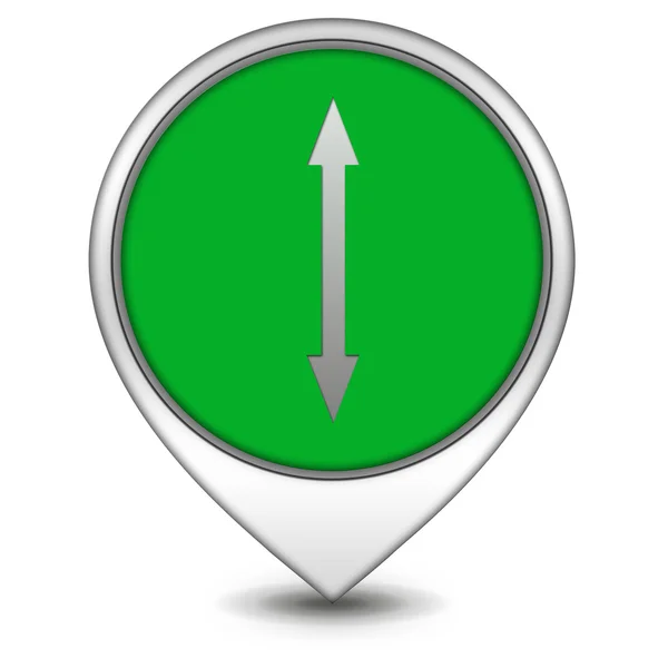 Arrow pointer icon on white background — Stock Photo, Image