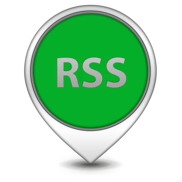 RSS pointer icon on white background — Stock Photo, Image