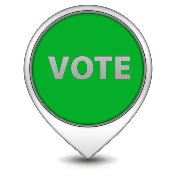 Vote pointer icon on white background — Stock Photo, Image