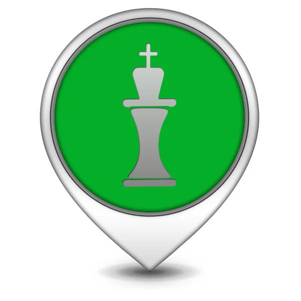 Chess pointer icon on white background — Stock Photo, Image