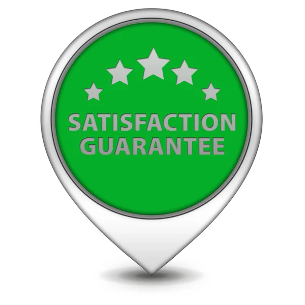 Satisfaction pointer icon on white background — Stock Photo, Image