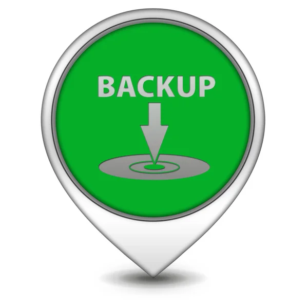 Backup-Zeiger-Symbol auf weißem Hintergrund — Stockfoto